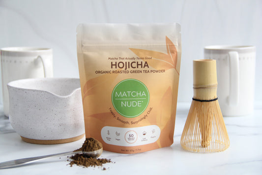 Organic Hojicha 50g – roasted green tea for café resale